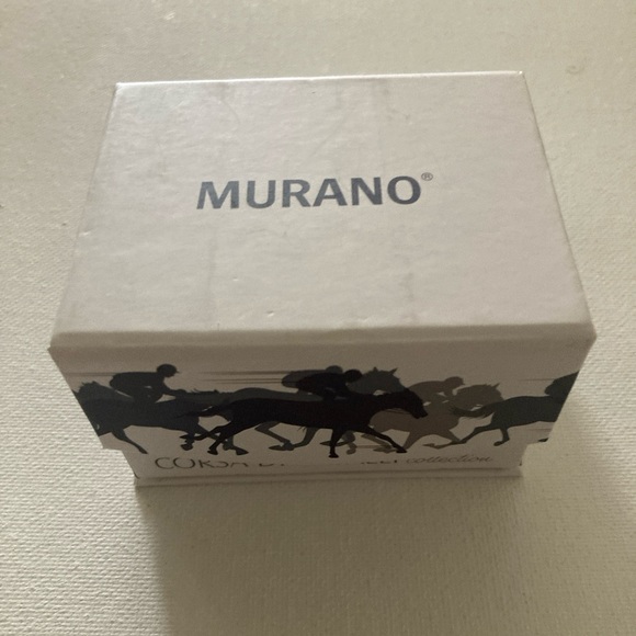 Mens Murano Corsa Di Cavalli Collection Cufflinks Horseshoe - Picture 7 of 7